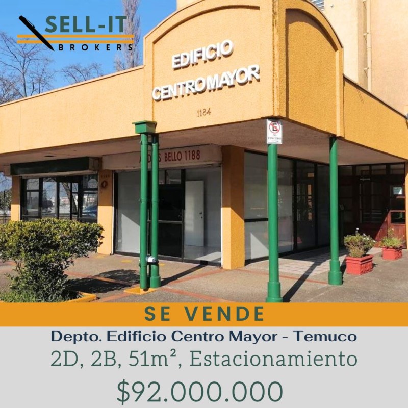 Departamento en Venta en Temuco 2 dormitorios 2 baños