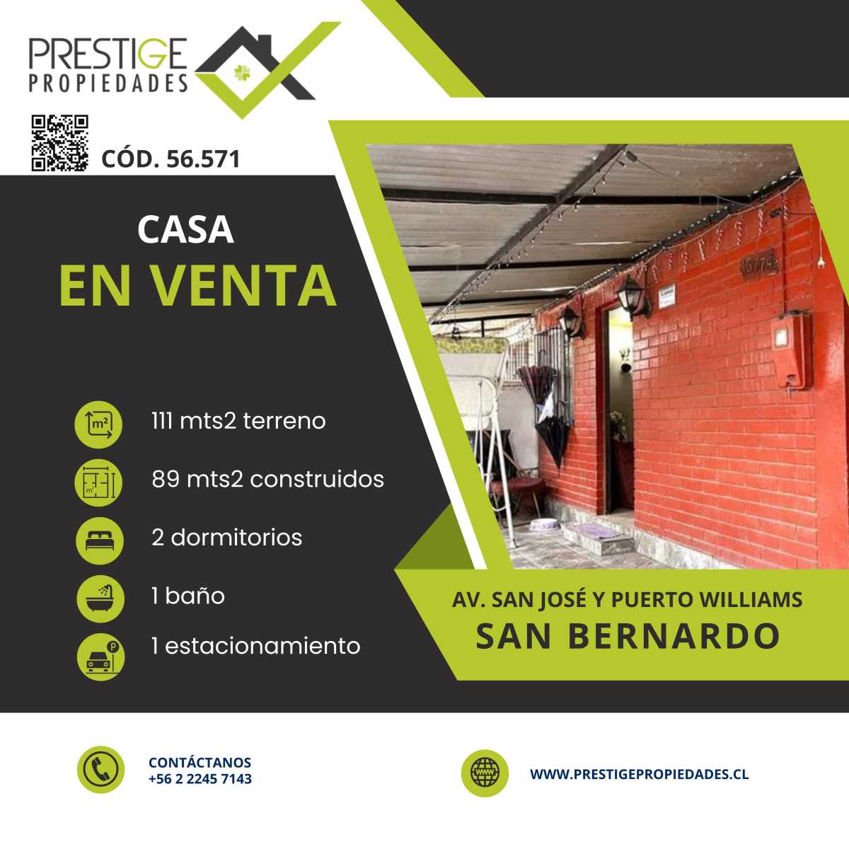 casa en venta en San Bernardo